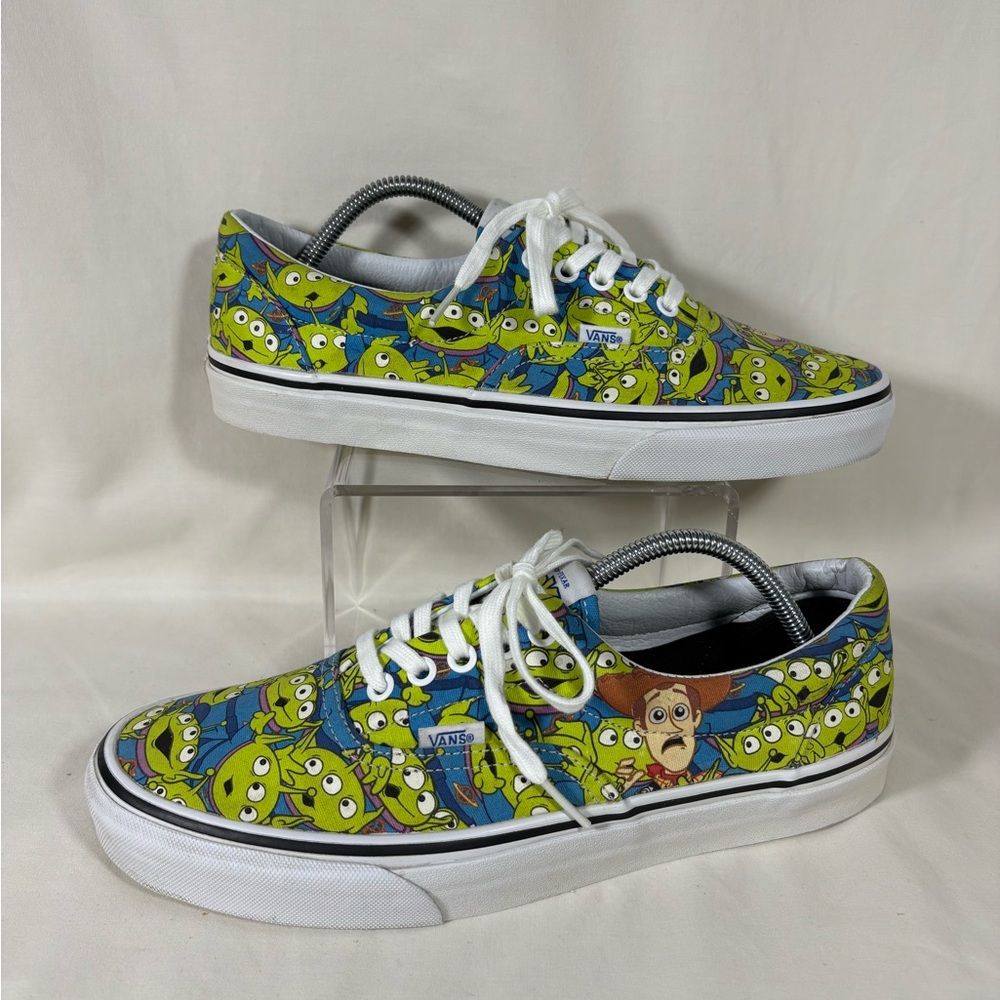 Vans x Disney Pixar Toy Story Glow in the Dark Aliens Sneakers SZ M's 9.5/W's 11 - Picture 2 of 12